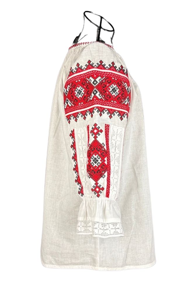 Bluza dama tip ie R256 alb fildes/verde