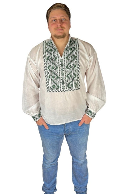 Ie barbati CP26 alb crystal/olive