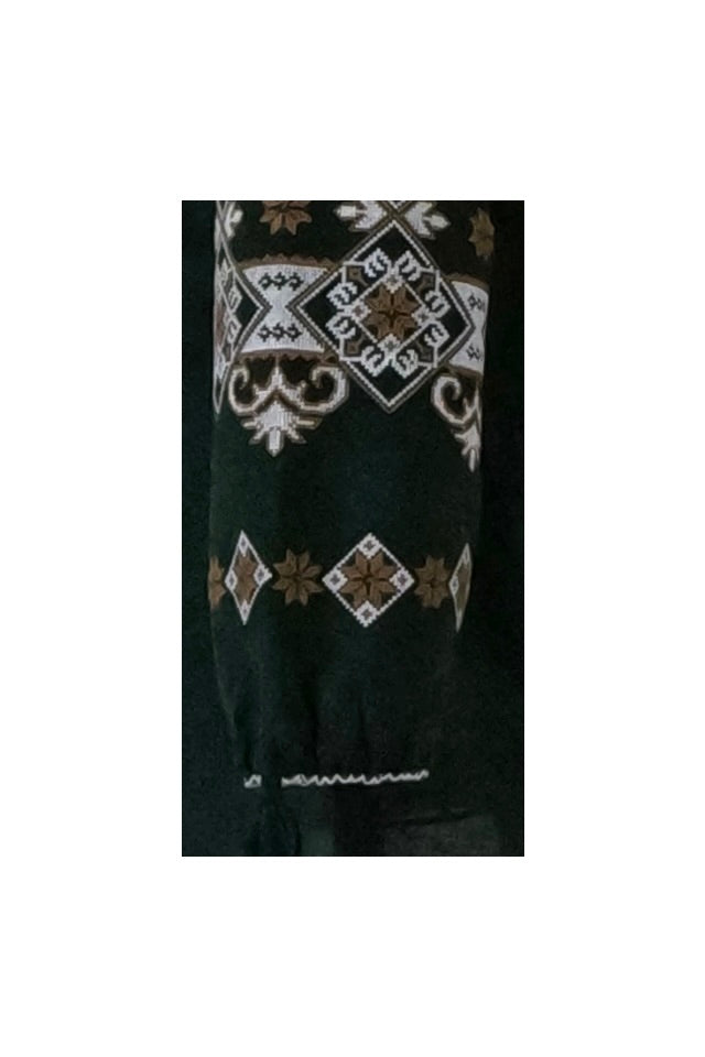 Bluza tip ie dama B2, verde/maro