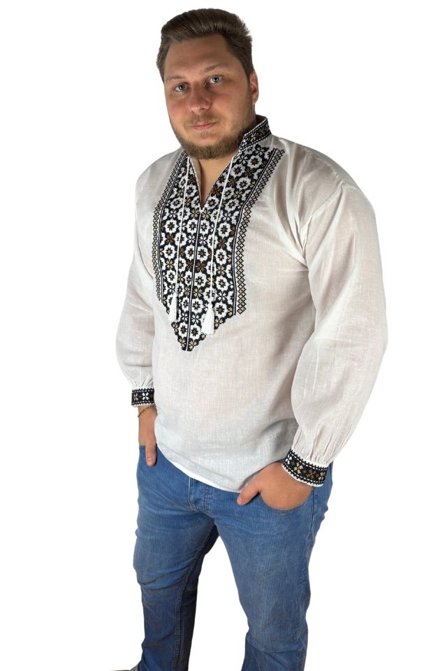 Ie barbati CPB3 alb/maro