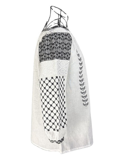 Bluza dama M26 alb/negru