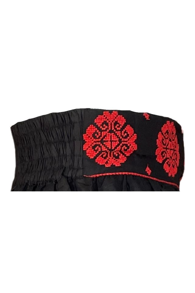 Fusta dama cu model F3, negru/rosu, 2XL