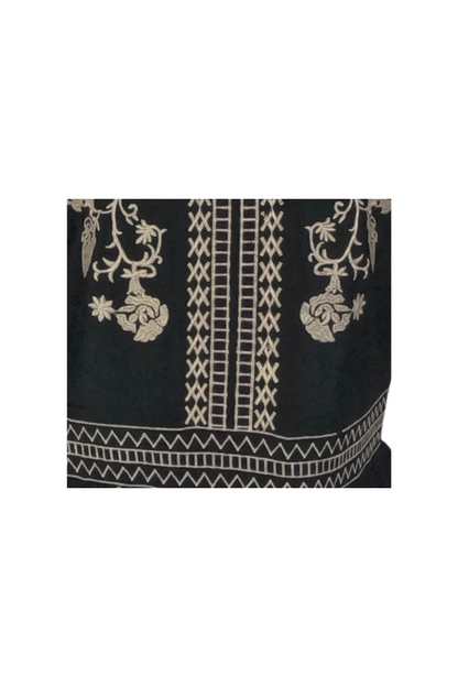 Rochie traditionala dama R, negru/bej