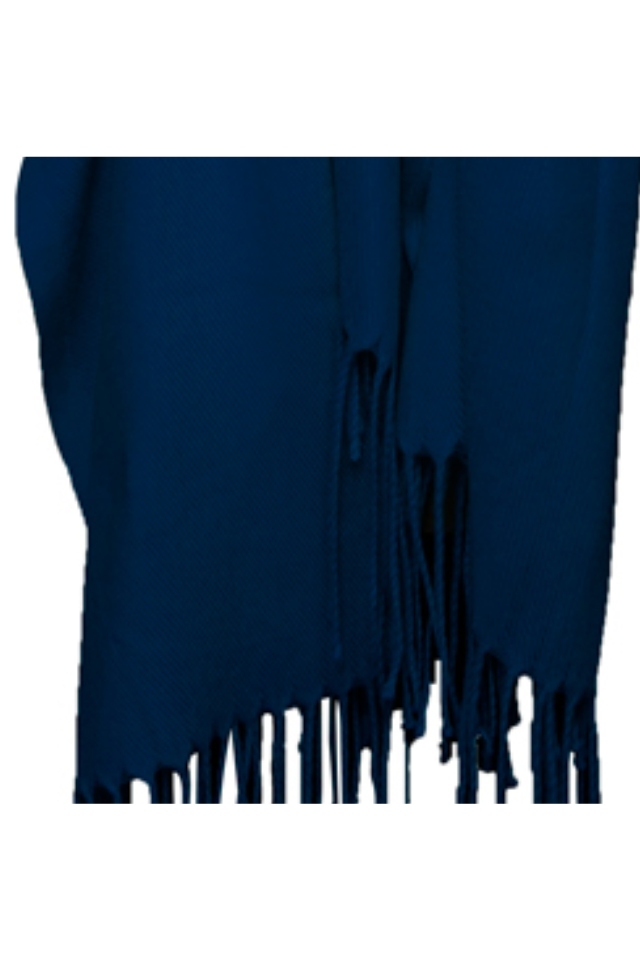 Esarfa tip sal din casmir, bleumarin