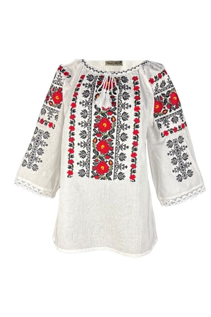 Bluza dama tip ie 257 alb/galben