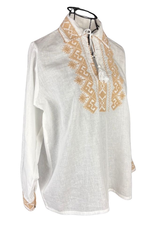 Bluza baieti CPB2 alb/bej