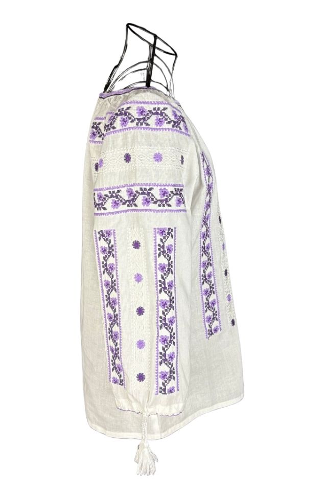 Bluza dama RSL5 alb/mov