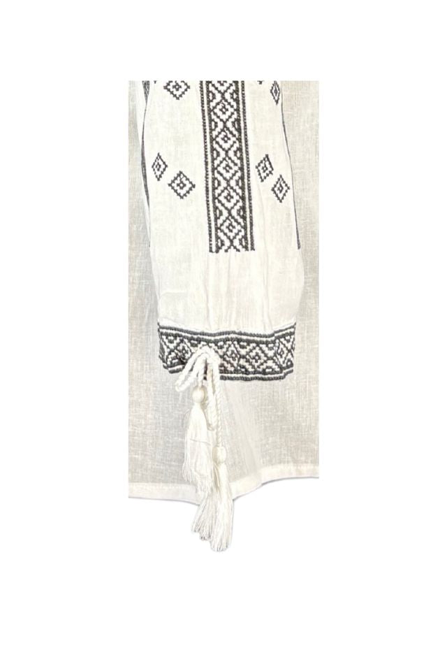Bluza tip ie dama R25 alb/negru
