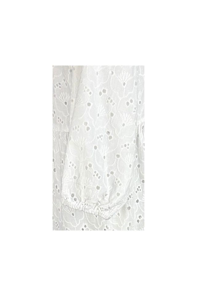 Rochie traditionala dama R25 alb/optic
