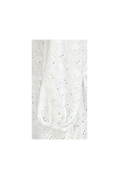 Rochie traditionala dama R25 alb/optic