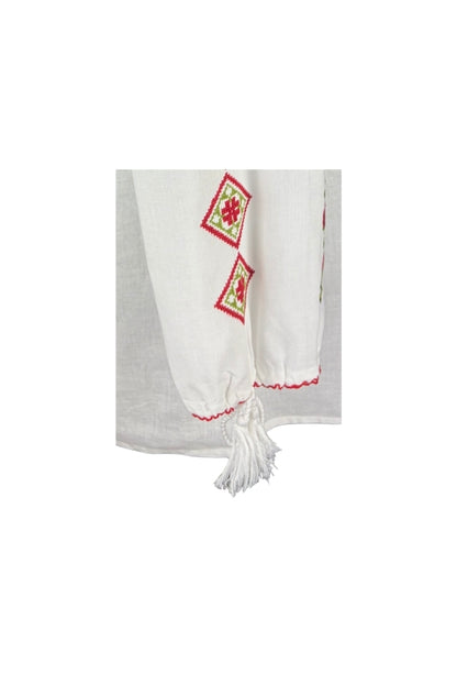 Bluza dama SE26F alb/rosu