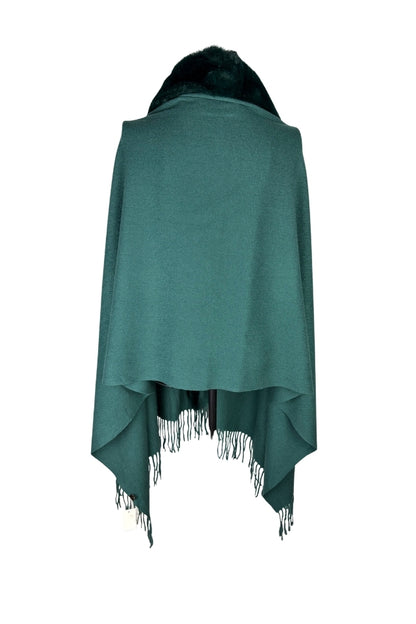 Fular dama tip poncho S verde