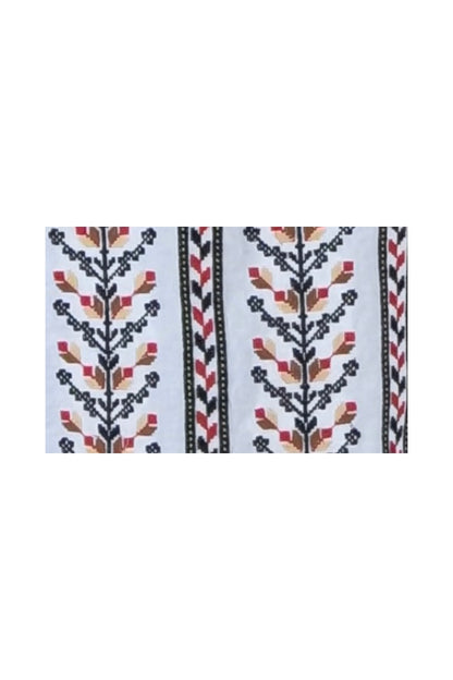 Bluza tip ie dama B23 alb/rosu