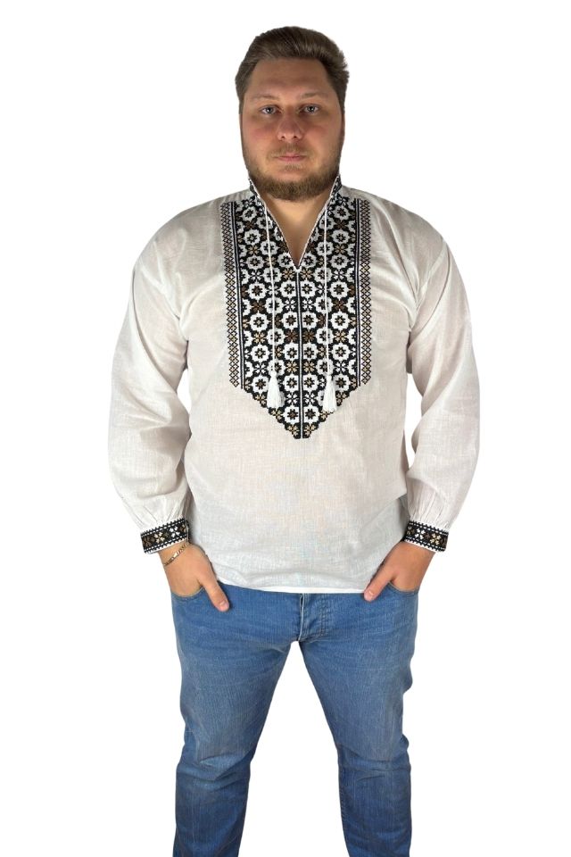 Ie barbati CPB3 alb/maro