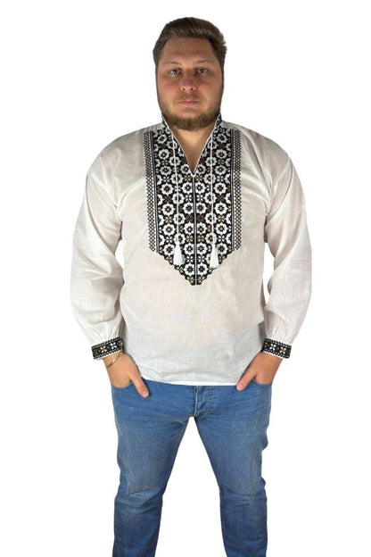 Ie barbati CPB3 alb/maro