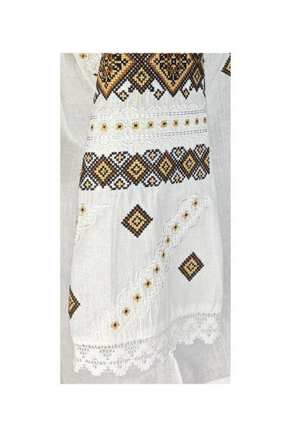 Bluza dama 2IU26 alb/maro