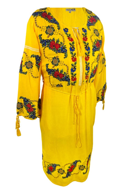 Rochie dama casual RC24, galben