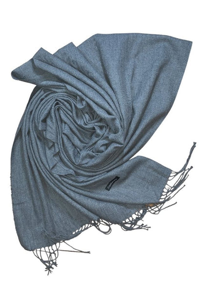 Esarfa tip sal din casmir, gri