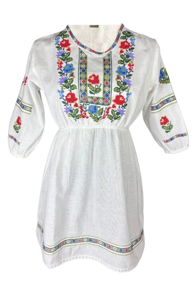Rochie fete CPO alb/mov
