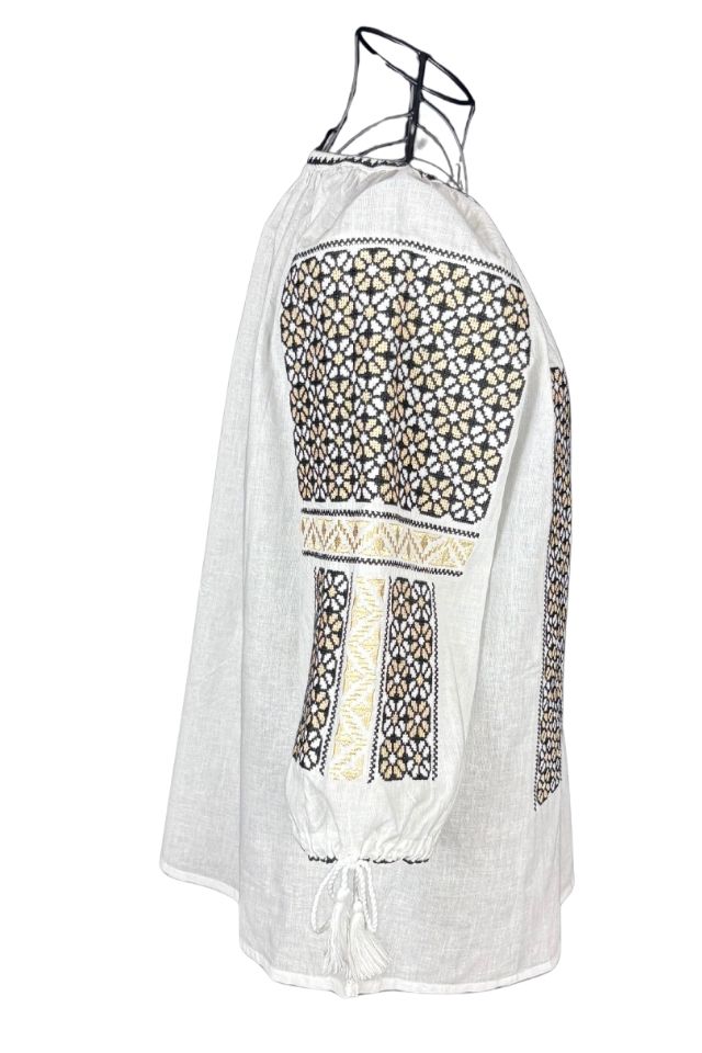 Bluza dama A26 alb/bej
