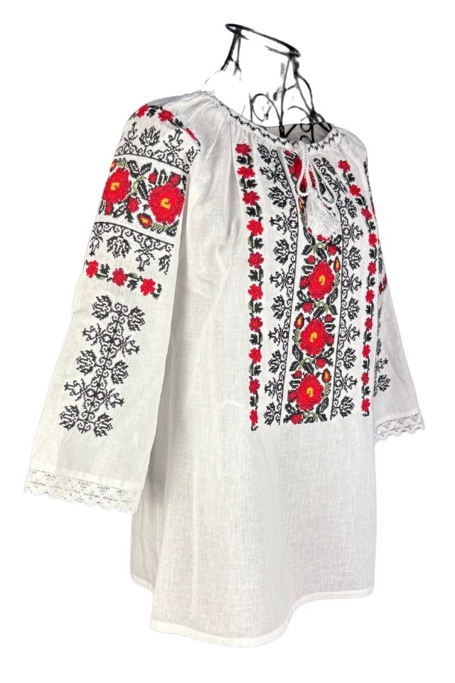 Bluza dama tip ie 257 alb/galben