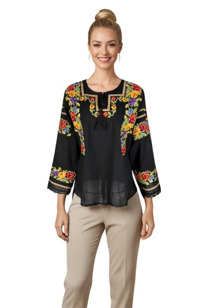 Bluza dama DF negru/galben