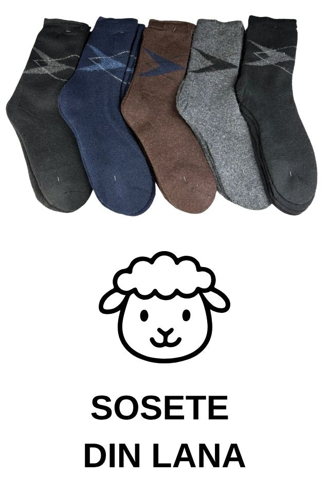 Sosete 10 perechi sosete barbati din lana