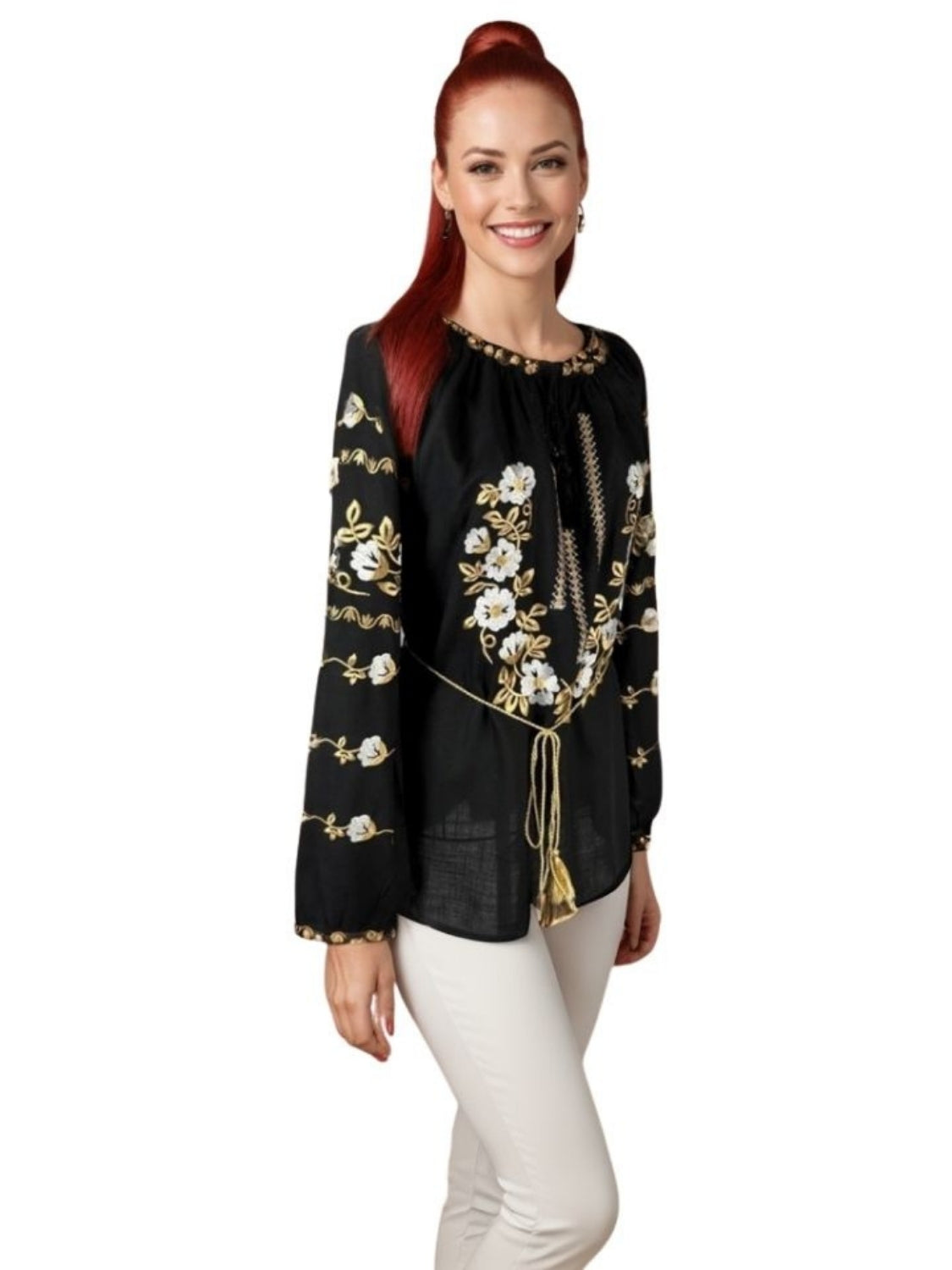 Bluza dama tip ie I26 negru/alb