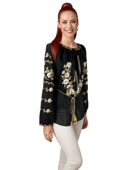 Bluza dama tip ie I26 negru/alb