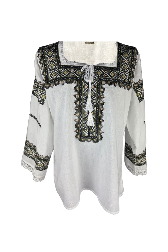 Bluza dama SE26F alb/bej