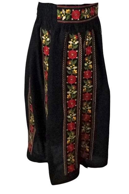 Fusta dama R24F, negru/rosu