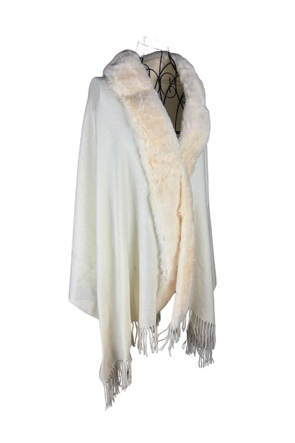 Fular dama tip poncho S crem