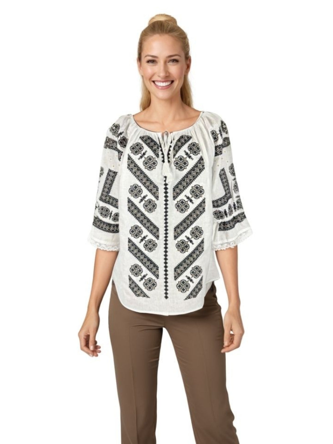 Bluza dama O25 alb/crem