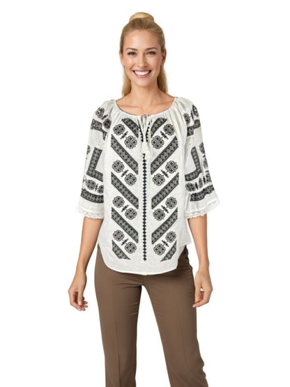 Bluza dama O25 alb/crem