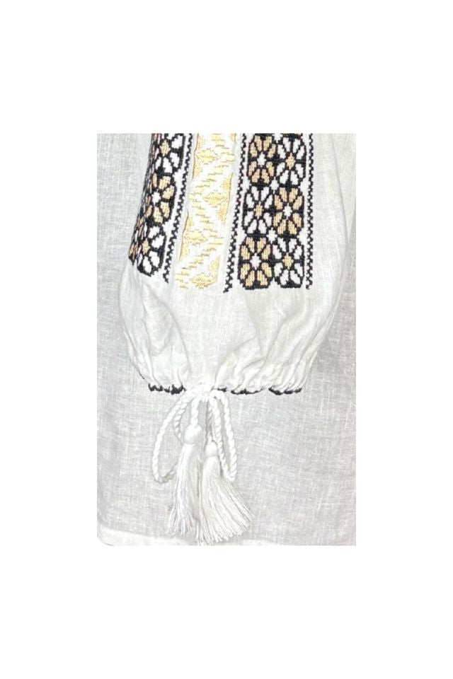 Bluza dama A26 alb/bej