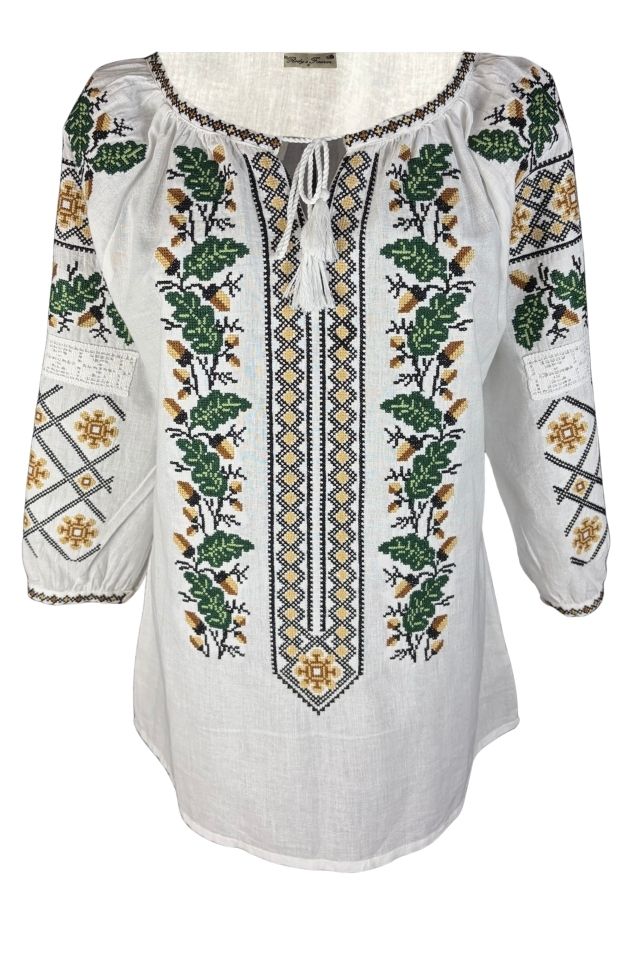 Bluza dama IU26 alb/maro
