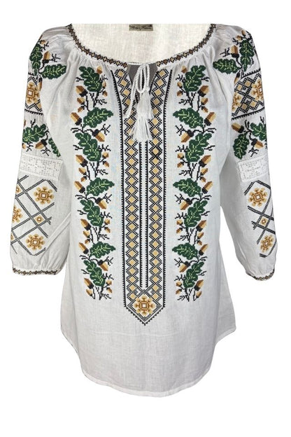 Bluza dama IU26 alb/maro