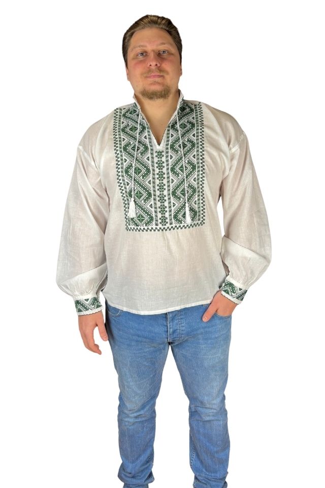 Ie barbati CP26 alb crystal/olive