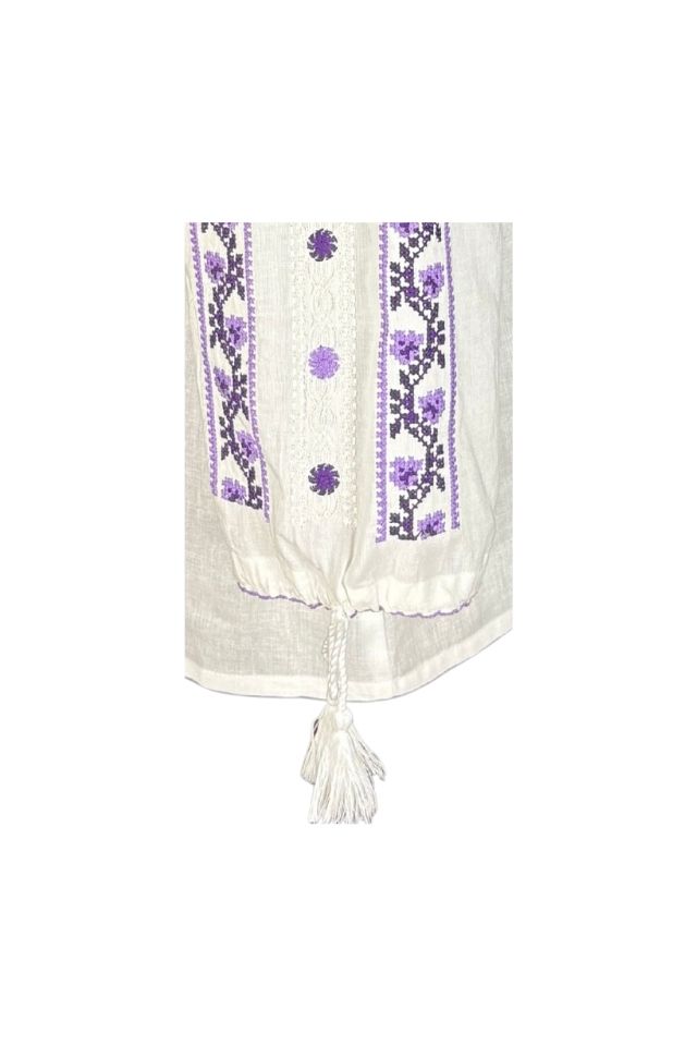 Bluza dama RSL5 alb/mov