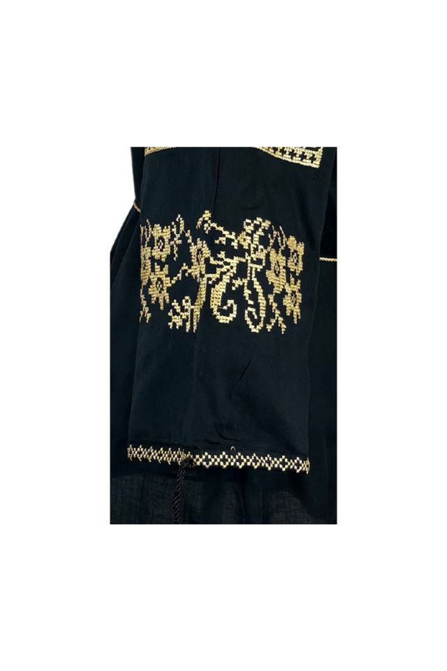Bluza tip ie dama R24, negru/auriu