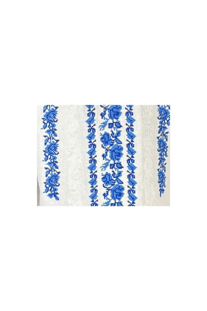 Bluza dama tip ie I26 alb/albastru