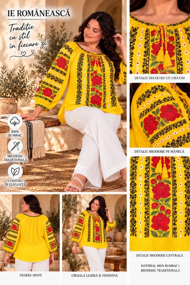 Bluza dama OG26 galben