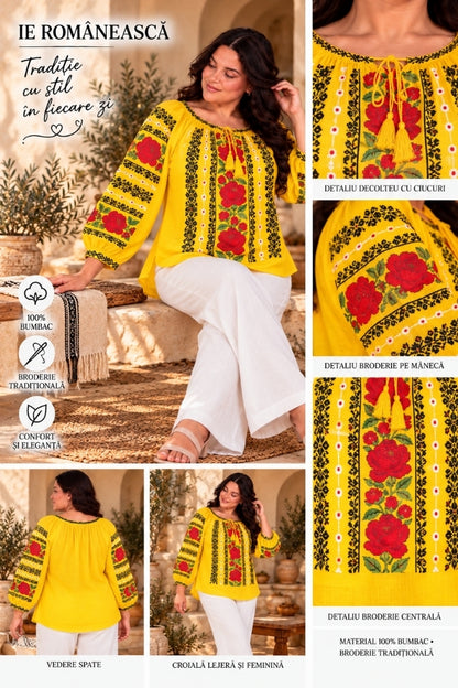 Bluza dama OG26 galben