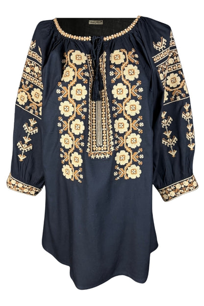 Bluza dama 2IU26 negru/maro