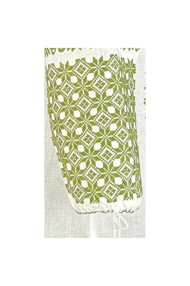 Bluza dama RA25 alb/verde