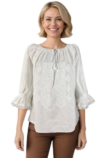 Bluza dama RA25 alb crystal