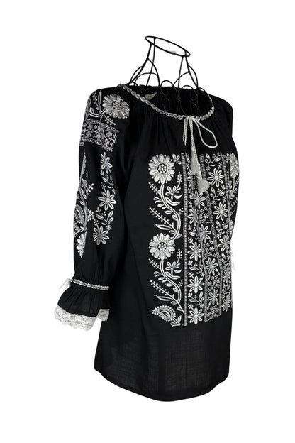 Bluza dama IL26 negru/alb