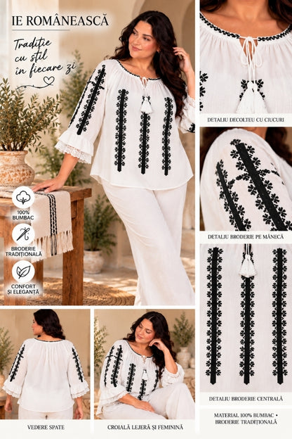 Bluza dama OG26 alb crystal