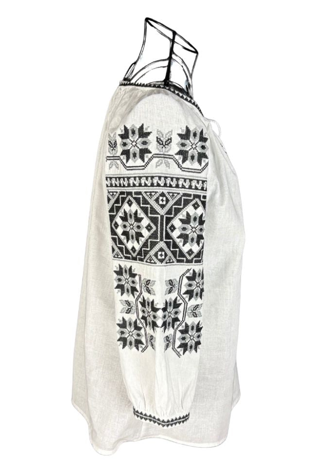 Bluza dama RSL5 alb/gri