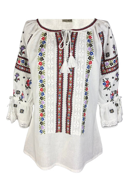 Bluza dama IU26 alb/mov